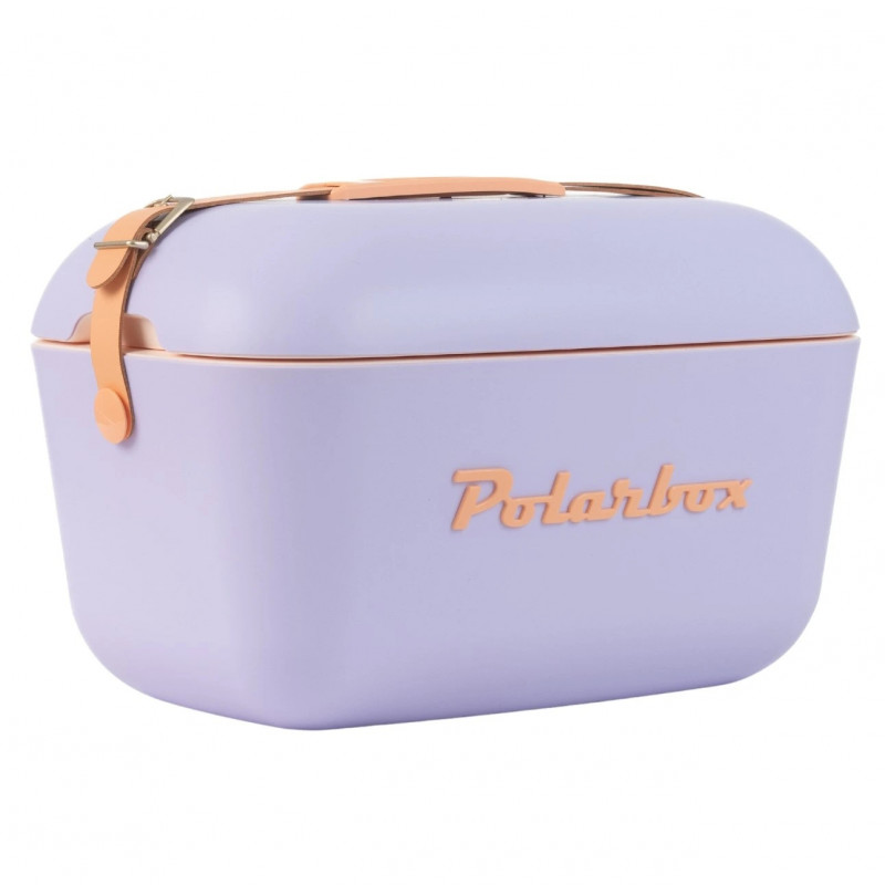 Geanta frigorifica Polarbox Pop, 12 litri, Polistiren AIRPOP, 5-15°C pana la 24 h, Violet/Portocaliu