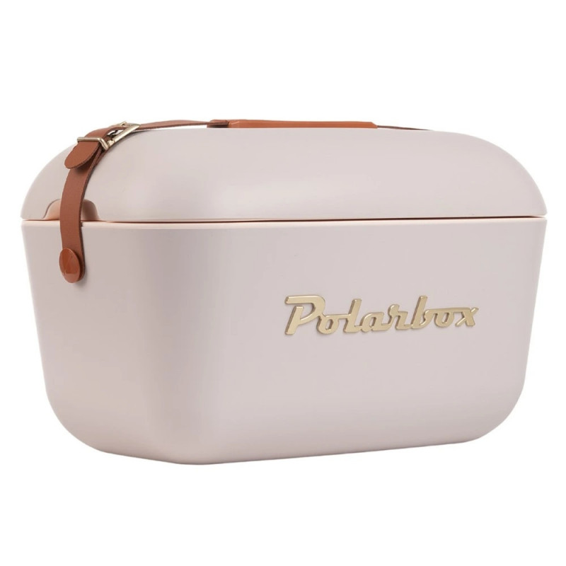 Geanta frigorifica Polarbox Gold, 12 litri, Polistiren AIRPOP, 5-15°C pana la 24 h, Roz/Auriu