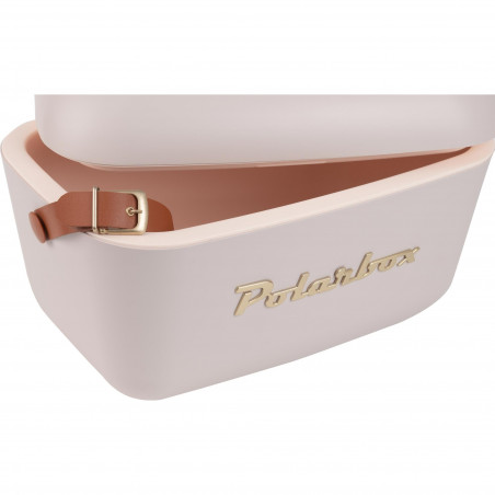 Geanta frigorifica Polarbox Gold, 12 litri, Polistiren AIRPOP, 5-15°C pana la 24 h, Roz/Auriu