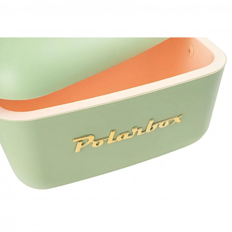 Geanta frigorifica Polarbox Gold, 12 litri, Polistiren AIRPOP, 5-15°C pana la 24 g, Verde/Auriu