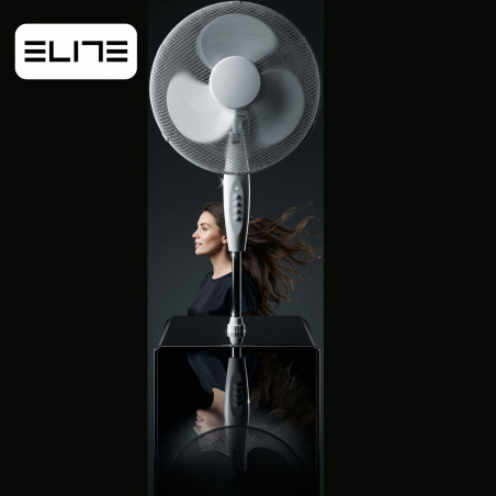 Ventilator Elite EHSF-0362-2, 45 W, 40 cm, 3 viteze, oscilație, alb