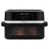 Friteuză dubla cu aer cald 8-în-1 Instant Pot Vortex VersaZone XL ClearCook 140-3025-01-EU, 2800 W, 12 l, 205 °C, EvenCrisp, Finalizare sincronizata a programelor, Comanda tactila, Negru/Inox