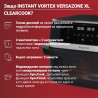 Friteuză dubla cu aer cald 8-în-1 Instant Pot Vortex VersaZone XL ClearCook 140-3025-01-EU, 2800 W, 12 l, 205 °C, EvenCrisp, Finalizare sincronizata a programelor, Comanda tactila, Negru/Inox