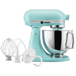 Mixer planetar KitchenAid Artisan Elegance 5KSM125EMI, 300 W, 4,8 l, transmisie directă, 10 viteze, turcoaz