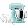 Mixer planetar KitchenAid Artisan Elegance 5KSM125EMI, 300 W, 4,8 l, transmisie directă, 10 viteze, turcoaz
