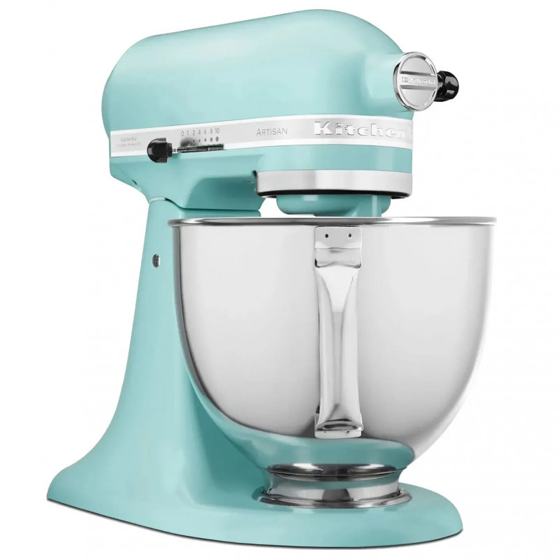 Mixer planetar KitchenAid Artisan Elegance 5KSM125EMI, 300 W, 4,8 l, transmisie directă, 10 viteze, turcoaz