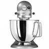 Mixer planetar KitchenAid Artisan Elegance 5KSM125ECU Contour Silver, 300 W, 4,8 l, Transmisie directa, 10 viteze, Argintiu metalizat