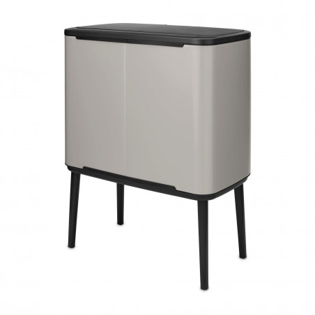 Coș de gunoi Brabantia Bo Touch 1010454, 3x11 l, deschidere lină și silențioasă, deschidere largă, gri