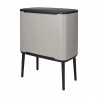 Coș de gunoi Brabantia Bo Touch 1010454, 3x11 l, deschidere lină și silențioasă, deschidere largă, gri