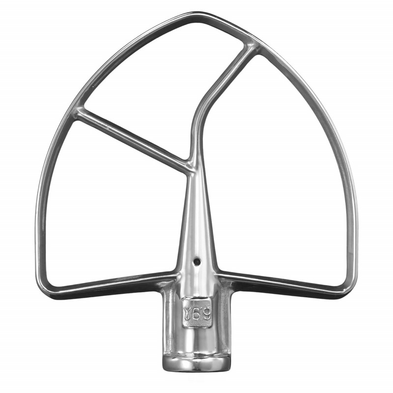 Mixer planetar KitchenAid Artisan 5KSM70SHXEAC Almond cream, 375 W, 6,6 l, 11 viteze, 67 de puncte de contact, Ridicare bol, Viteză speciala „Fold”, Flex Edge, Crem