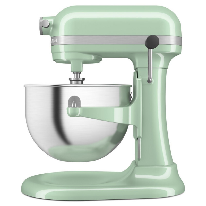 Mixer planetar KitchenAid Artisan 5KSM60SPXEPT Pistachio, 375 W, 5,6 l, 11 viteze, 67 de puncte de contact, Ridicare automata a bolului, Viteza speciala pentru incorporare, Verde deschis