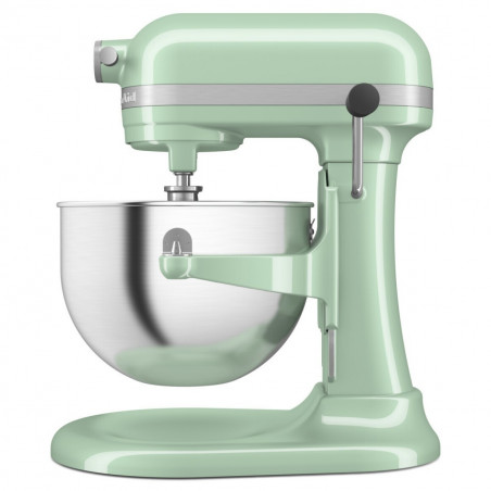 Mixer planetar KitchenAid Artisan 5KSM60SPXEPT Pistachio, 375 W, 5,6 l, 11 viteze, 67 de puncte de contact, Ridicare automata a bolului, Viteza speciala pentru incorporare, Verde deschis