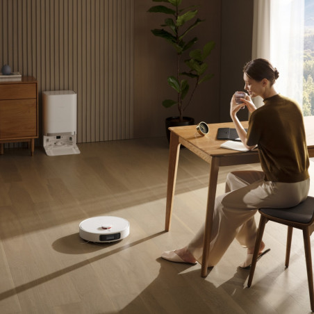 La mâna a doua: Aspirator robot Xiaomi X20+, 6000 Pa, 140 min, 0.35/4 l, Functie Mop, Statie de autogolire, Navigatie LDS, Evitarea obiectelor, Aplicatie mobila, Alb