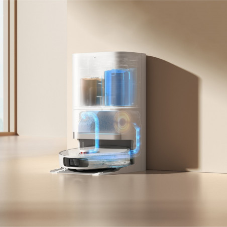 La mâna a doua: Aspirator robot Xiaomi X20+, 6000 Pa, 140 min, 0.35/4 l, Functie Mop, Statie de autogolire, Navigatie LDS, Evitarea obiectelor, Aplicatie mobila, Alb