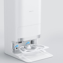 La mâna a doua: Aspirator robot Xiaomi X20+, 6000 Pa, 140 min, 0.35/4 l, Functie Mop, Statie de autogolire, Navigatie LDS, Evitarea obiectelor, Aplicatie mobila, Alb
