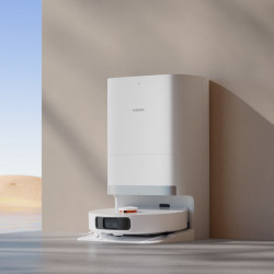 La mâna a doua: Aspirator robot Xiaomi X20+, 6000 Pa, 140 min, 0.35/4 l, Functie Mop, Statie de autogolire, Navigatie LDS, Evitarea obiectelor, Aplicatie mobila, Alb