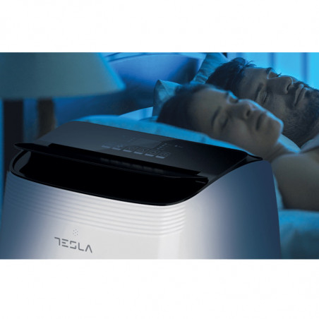 La mâna a doua: Aer condiționat mobil Tesla TTMYW-12CHW, 1780W, 3 trepte, Funcție de încălzire, WiFi, LED, Umidificare, Telecomandă, Alb