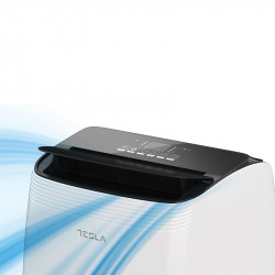 La mâna a doua: Aer condiționat mobil Tesla TTMYW-12CHW, 1780W, 3 trepte, Funcție de încălzire, WiFi, LED, Umidificare, Telecomandă, Alb