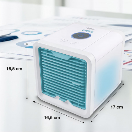 La mâna a doua: Racitor de aer Beper P206RAF200, 5 W, 3 viteze, Autonomie 8 ore, 750 ml, LED, USB, Alb