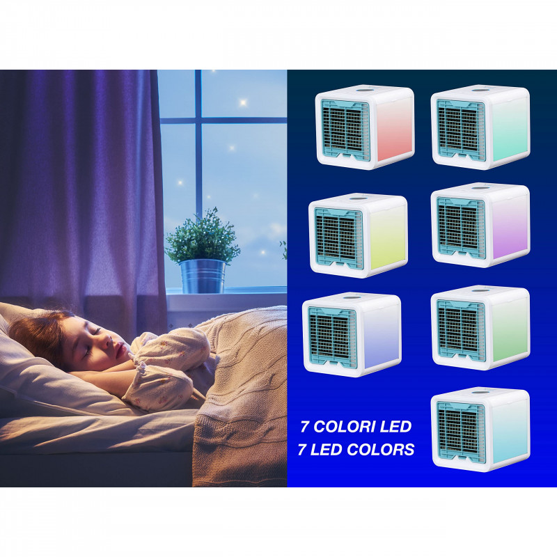 La mâna a doua: Racitor de aer Beper P206RAF200, 5 W, 3 viteze, Autonomie 8 ore, 750 ml, LED, USB, Alb