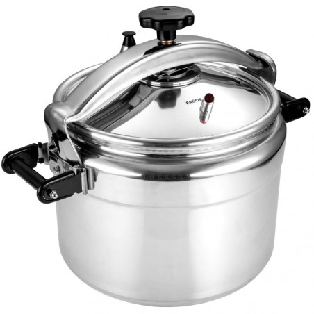 La mâna a doua: Oală sub presiune Fagor Chef Extremen 100602653, 15 L, 30 cm, 50 kPa, 3 sisteme de siguranta, Aluminiu, Argintiu