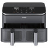 La mâna a doua: Friteuza cu aer cald Cosori Dual Basket CAF-R901-AEU, 1750 W, 8.5 L, 8 programe, Timer, Ecran tactil, Negru