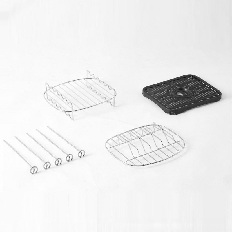La mâna a doua: Friteuza cu aer cald Cosori Dual Basket CAF-R901-AEU, 1750 W, 8.5 L, 8 programe, Timer, Ecran tactil, Negru