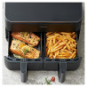 La mâna a doua: Friteuza cu aer cald Cosori Dual Basket CAF-R901-AEU, 1750 W, 8.5 L, 8 programe, Timer, Ecran tactil, Negru