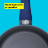 La mâna a doua: Cratita cu capac din sticla Tasty Everyday 678556, 18 cm, 1,8 l, Maner moale, Aluminiu, Acoperire antiaderenta, Albastru