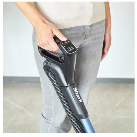 La mâna a doua: Aspirator vertical SHARK ICZ300EU T, 450W, 0.6 L, Autonomie 60 min, Baterie, LED, HEPA, Albastru