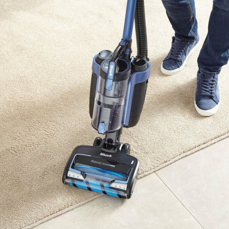 La mâna a doua: Aspirator vertical SHARK ICZ300EU T, 450W, 0.6 L, Autonomie 60 min, Baterie, LED, HEPA, Albastru