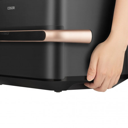 La mâna a doua: Friteuza cu aer cald Cosori Dual Blaze TwinFry CAF-TF101S, 10 L, 6 programe, 240°C, Timer, ThermoIQ, Negru