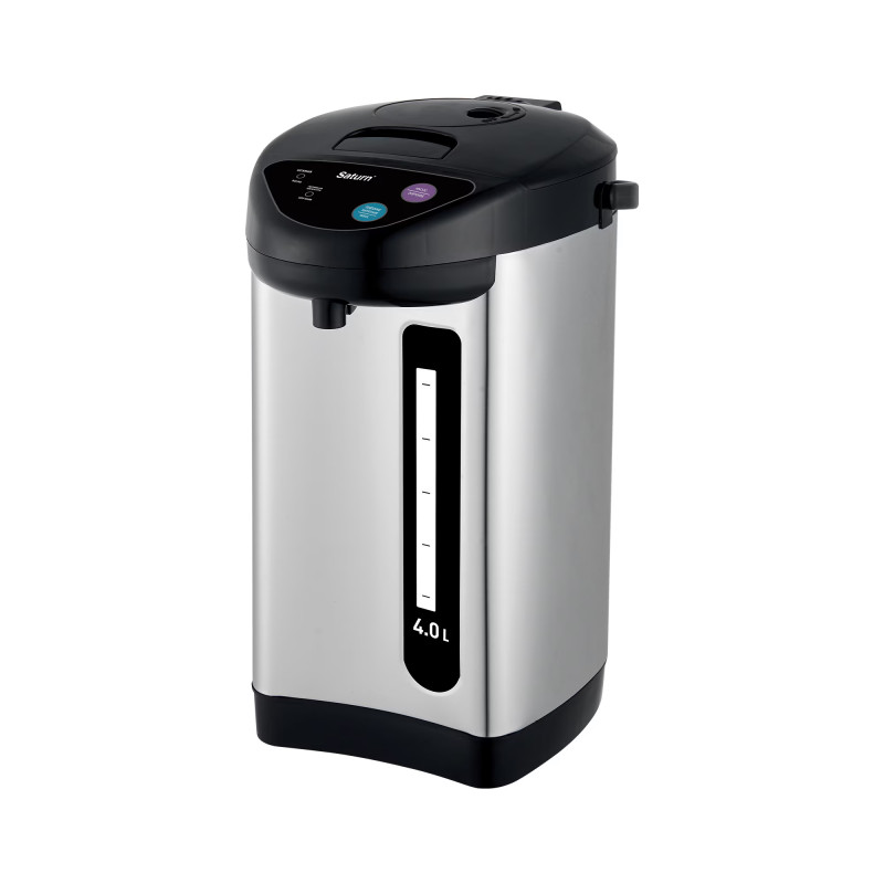La mâna a doua: Termos electric Saturn ST-EK0035, 750W, 4 L, Baza rotativa, Protectie termica fara apa, Inox