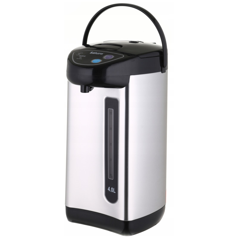 La mâna a doua: Termos electric Saturn ST-EK0035, 750W, 4 L, Baza rotativa, Protectie termica fara apa, Inox