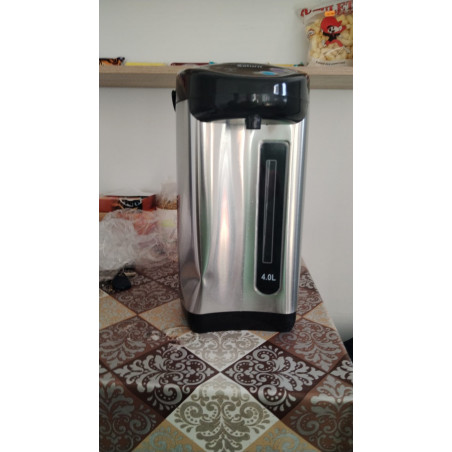 La mâna a doua: Termos electric Saturn ST-EK0035, 750W, 4 L, Baza rotativa, Protectie termica fara apa, Inox