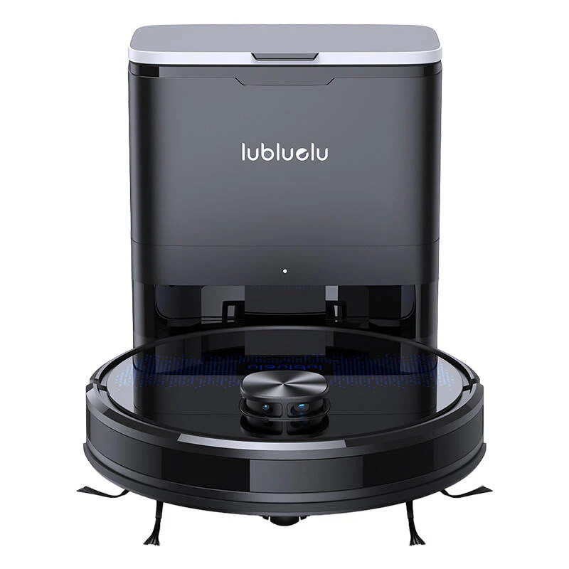La mâna a doua: Robot aspirator cu statie de golire Lubluelu SL60 Plus, 42W, Mop, LiDAR, Wi-Fi, Alexa, Autonomie 120 min., 2600 mAh, Negru