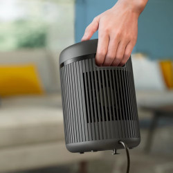 La mâna a doua: Ventilator-suflantă cu încălzire ceramică Philips CX2120/01, 600/1500 W, Pentru până la 15m2, 3 setări de temperatură, Protecție la răsturnare, Negru