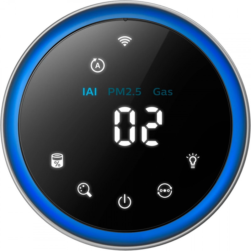 La mâna a doua: Purificator de aer Philips AC3033/10, SMART, Wi-Fi, 55W, pentru până la 135 m2, HEPA, senzori inteligenți, alb/gri
