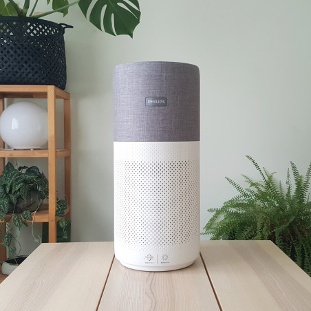 La mâna a doua: Purificator de aer Philips AC3033/10, SMART, Wi-Fi, 55W, pentru până la 135 m2, HEPA, senzori inteligenți, alb/gri