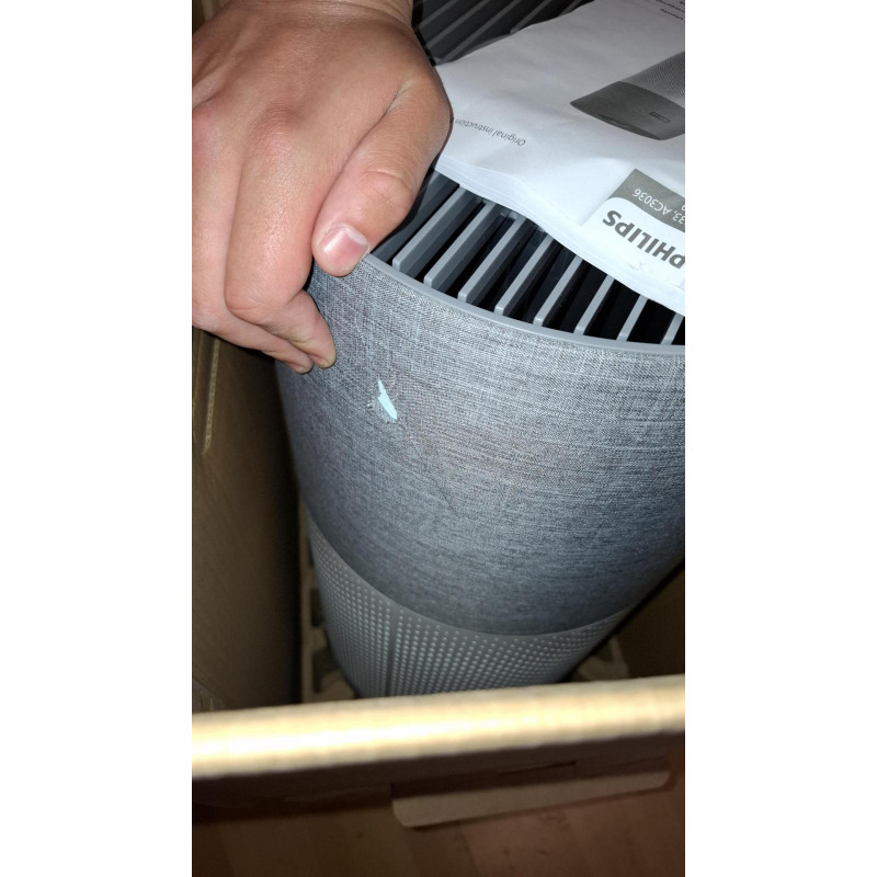 La mâna a doua: Purificator de aer Philips AC3033/10, SMART, Wi-Fi, 55W, pentru până la 135 m2, HEPA, senzori inteligenți, alb/gri