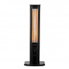 La mâna a doua: Radiator infrarosu coloana ZILAN ZLN4031, 2000W, 2 tuburi, Protectie rasturnare, Negru