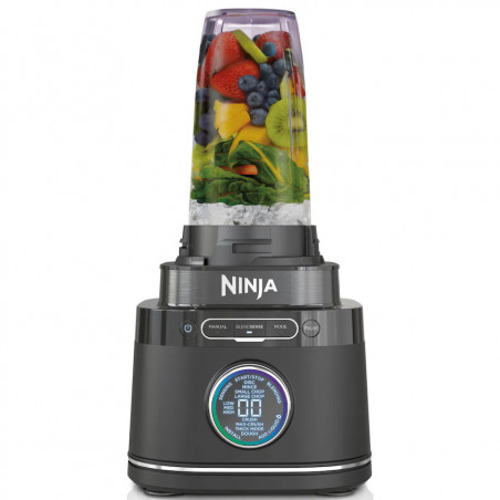 La mâna a doua: Blender 3in1 Ninja TB401EU, 1200W, 2.1 L, 10 viteze + moduri, Timer, LED, Tehnologie BlendSense, Fara BPA, Negru