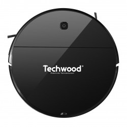 La mâna a doua: Aspirator robot Techwood TAR-2036, 450 Pa, 350 ml, Mop, Autonomie 90 min, Negru
