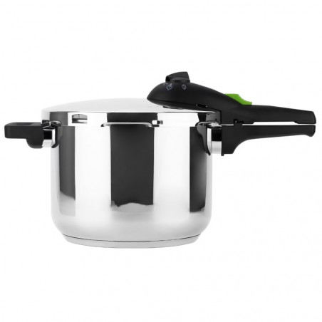 La mâna a doua: Set 2 oale sub presiune Fagor Rapid Xpress, 4+6 l, 2 nivele 60/100 kPa, 5 sisteme de siguranta, Otel 18/10, Argintiu