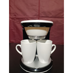 La mâna a doua: Cafetiera First Austria FA-5453-2, 450W, 2 cesti, Filtru detasabil, Alb