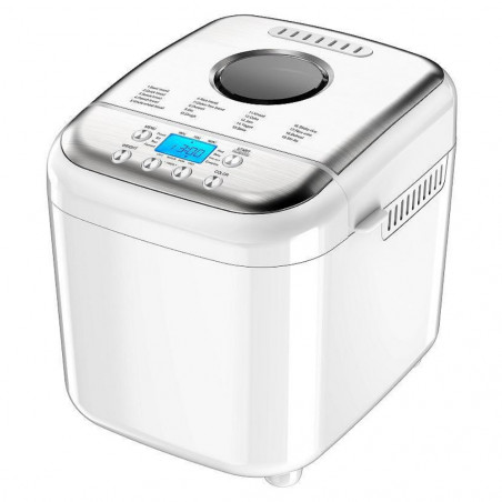 La mâna a doua: Masina de facut paine Crown CBM-6511, 600W, 1L, 19 programe, Timer, Afisaj LCD, Memorie, Alb
