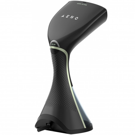 La mâna a doua: Aparat de calcat cu aburi AENO AGS0003, 1500 W, 0.250 L, 3 trepte, Inaclzire rapida, 180C, Negru