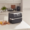 La mâna a doua: Friteuza dubla cu aer cald Ninja AF500EU, 10.4 L, 7 programe, Timer, Zone independente, Negru/Inox