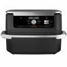 La mâna a doua: Friteuza dubla cu aer cald Ninja AF500EU, 10.4 L, 7 programe, Timer, Zone independente, Negru/Inox