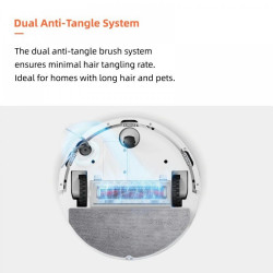 La mâna a doua: Aspirator robot Roborock Q10 PF, 10.000 Pa, 150 min, 0,35 L, Wi-Fi, Uscat/umed, Ridicare automata a mopului, LiDAR 360°, Cartografiere 3D, Control vocal, Alb